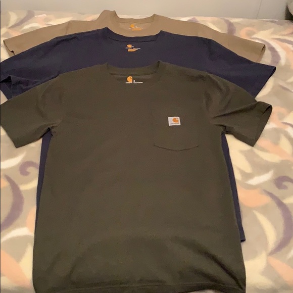 Carhartt Other - Men’s carhartt small tees blue, green, tan